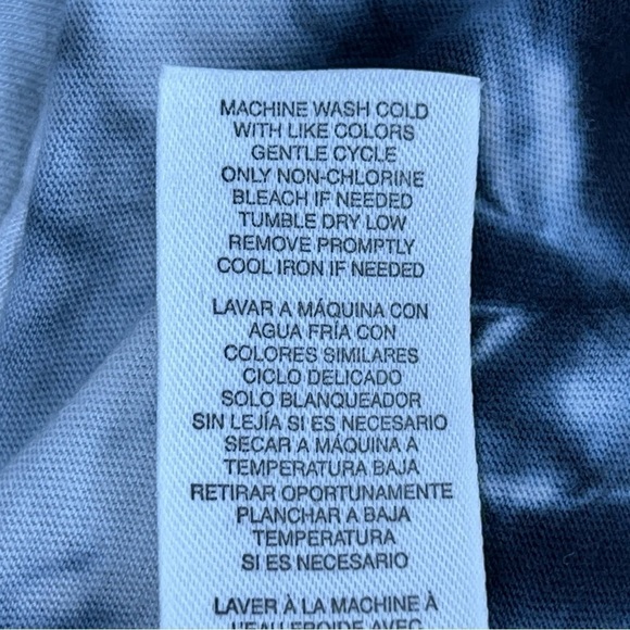 SMALL BLUE TIE DYE CROP TOP SHORT SLEEVE - Picture 10 of 10